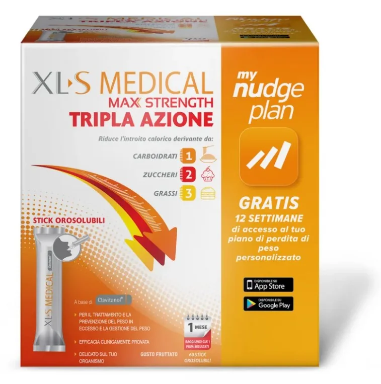 XL-S Medical Max Strength 60 Stick Tripla Azione