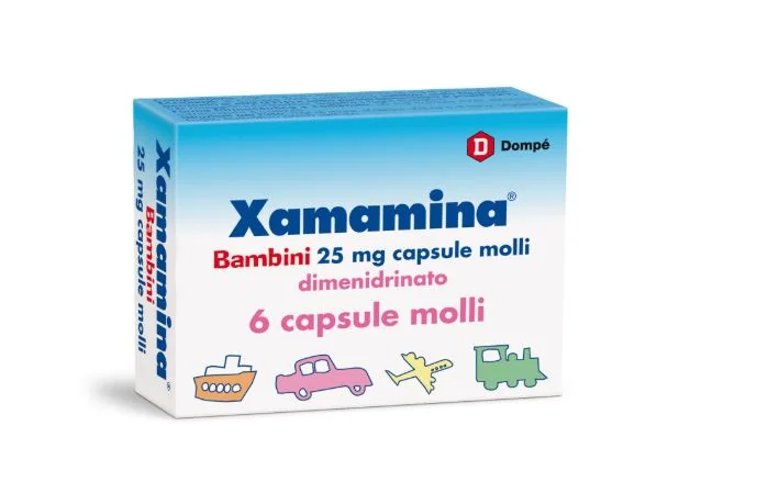 Xamamina Bambini 25 mg  6 Compresse Anti Cinetosi