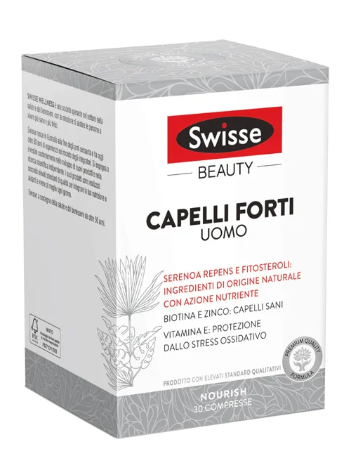 Swisse Capelli Forti Uomo 30 Compresse Integratore per Capelli
