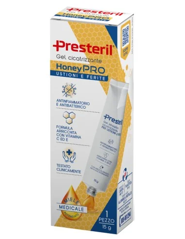 Presteril HoneyPRO - Gel Cicatrizzante 15 g Per Ustioni e Ferite