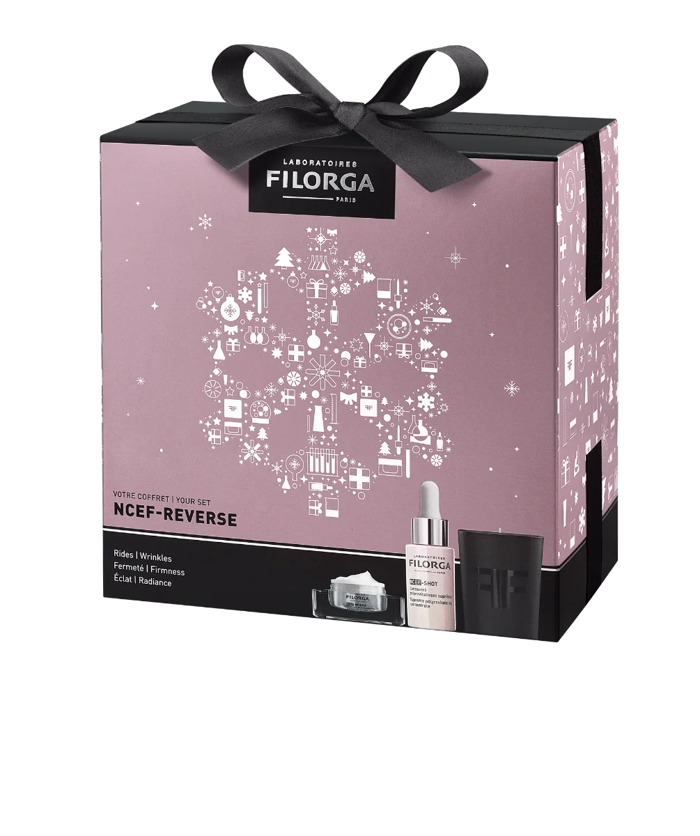 Filorga NCEF Love Box NCEF Shot Siero 15 ml + NCEF Reverse 15 ml + Candela Profumata
