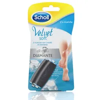 Scholl Velvet Soft Touch Ricariche Con Cristalli di Diamante 2 Pezzi