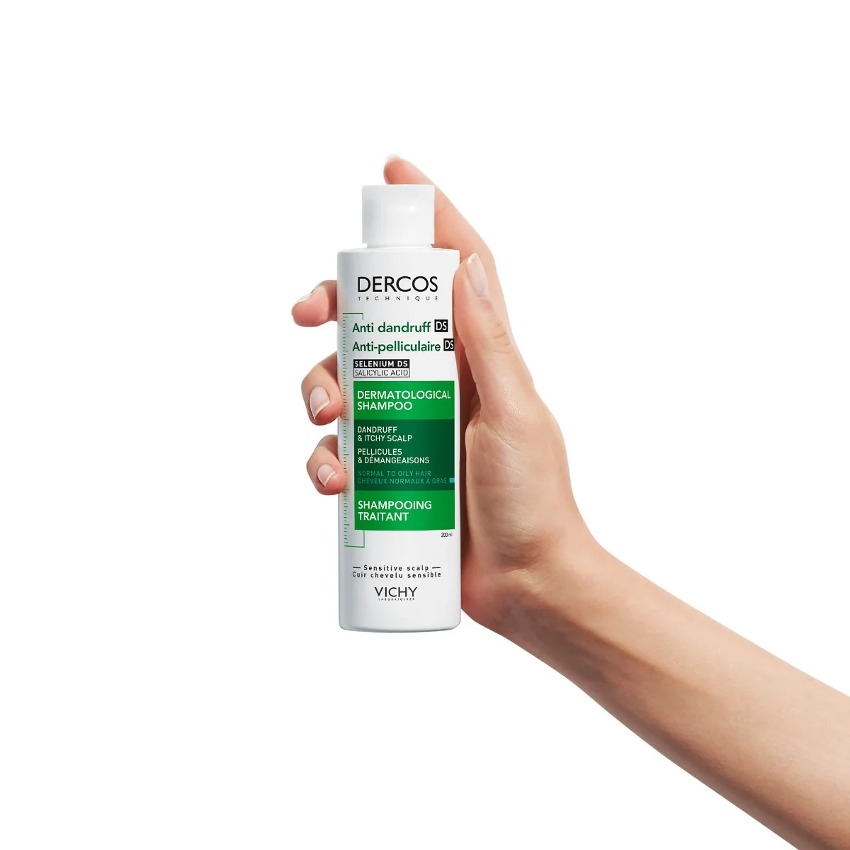 Vichy Dercos Shampoo Antiforfora 200 Ml Trattamento Ideale per Capelli Normali-Grassi