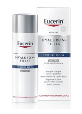 Eucerin Hyaluron Filler Notte Crema Ricca 50 ml Antiage
