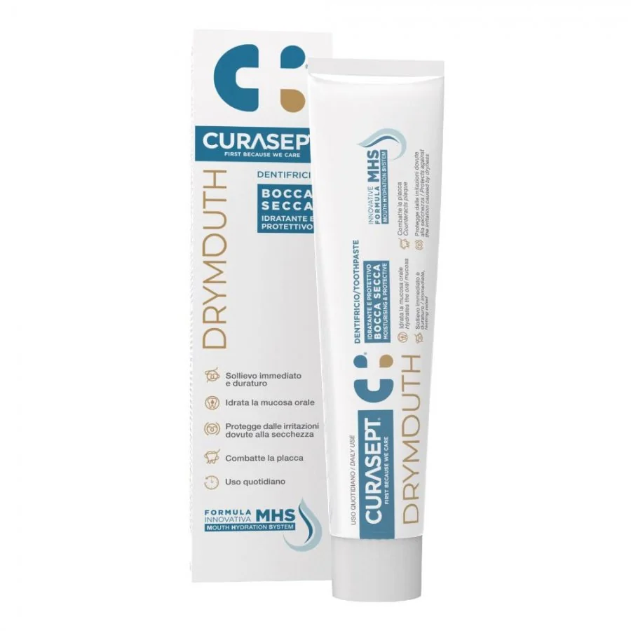 Curasept Drymouth Dentifricio 75Ml Secchezza Orale