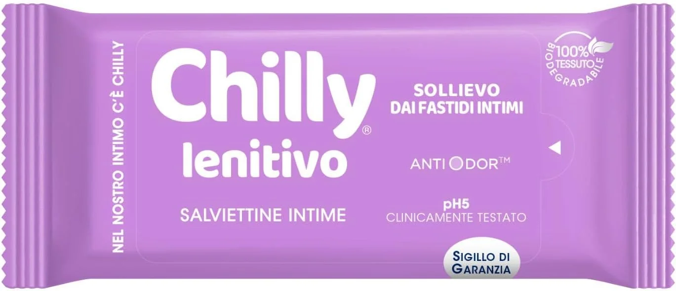 Chilly Salviettine Intime Lenitive Emollienti e protettive