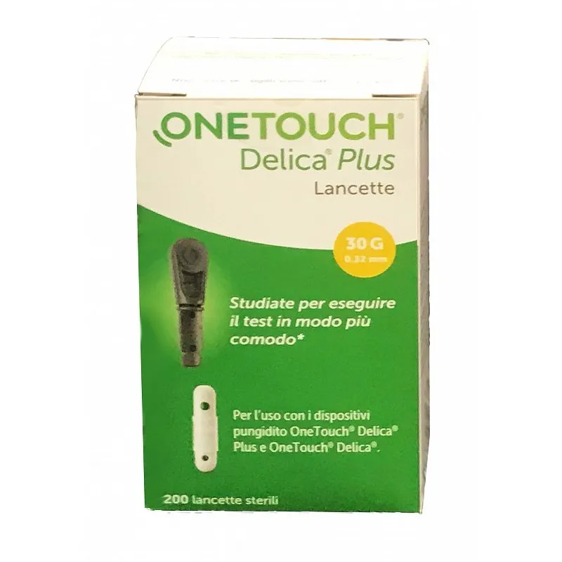 One touch Delica Plus Lancette Pungidito 200 Pezzi