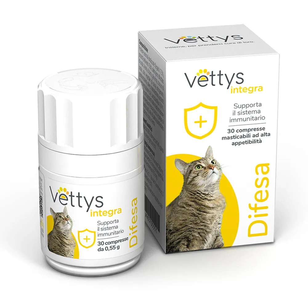 Vettys Integra Difesa Gatto 30 Compresse Sistema Immunitario del Gatto