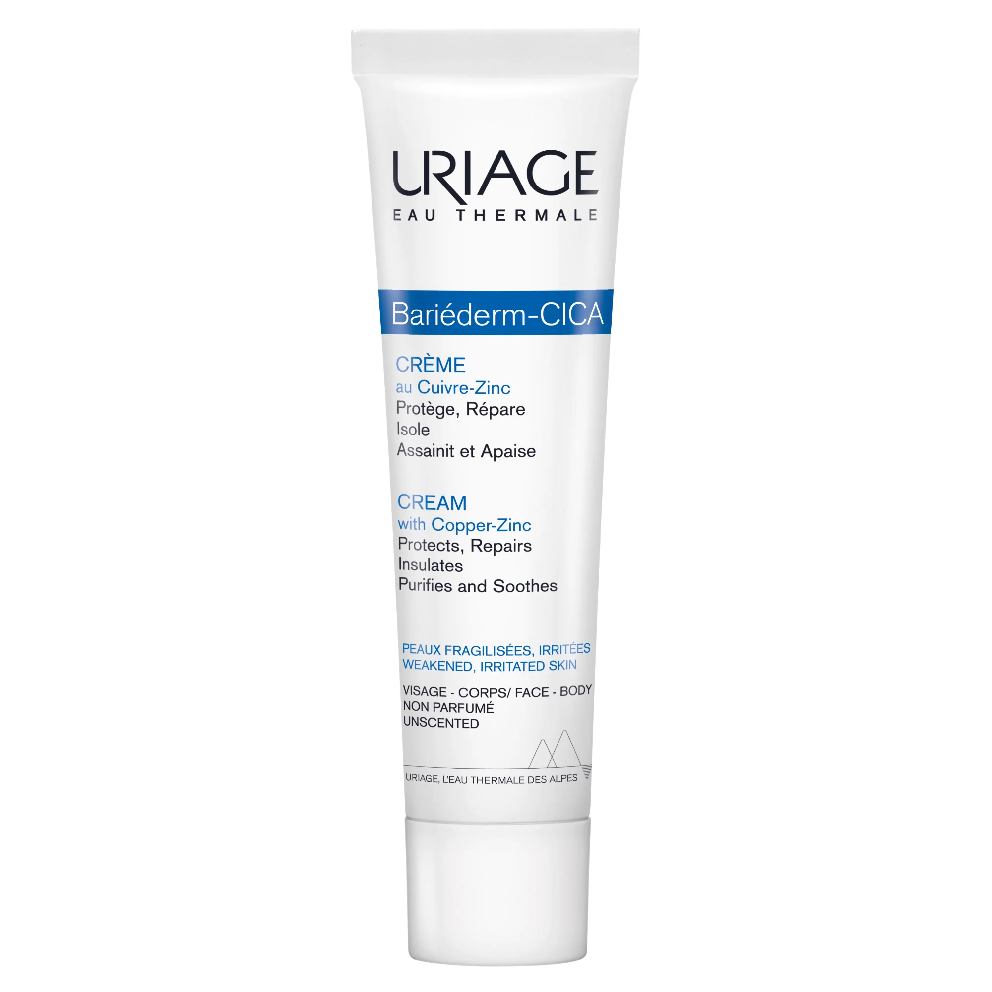 Uriage Barièderm Cica-Crema Riparatrice al Cu-Zn 40 ml Pelle Sensibile e Irritata