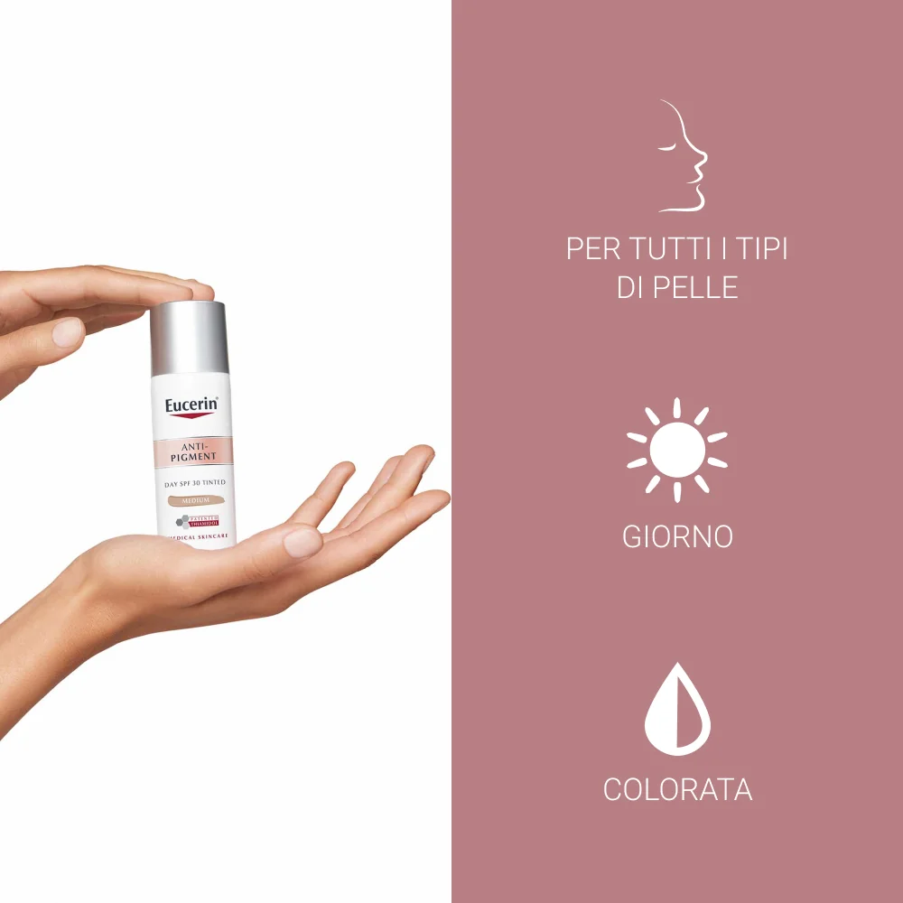 Eucerin Anti-Pigment Giorno SPF 30 Medium 50 ml Crema Giorno Colorata