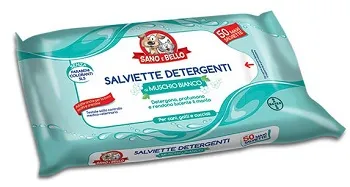 Sano E Bello Salviettine Detergenti Muschio Bianco 50 Pezzi