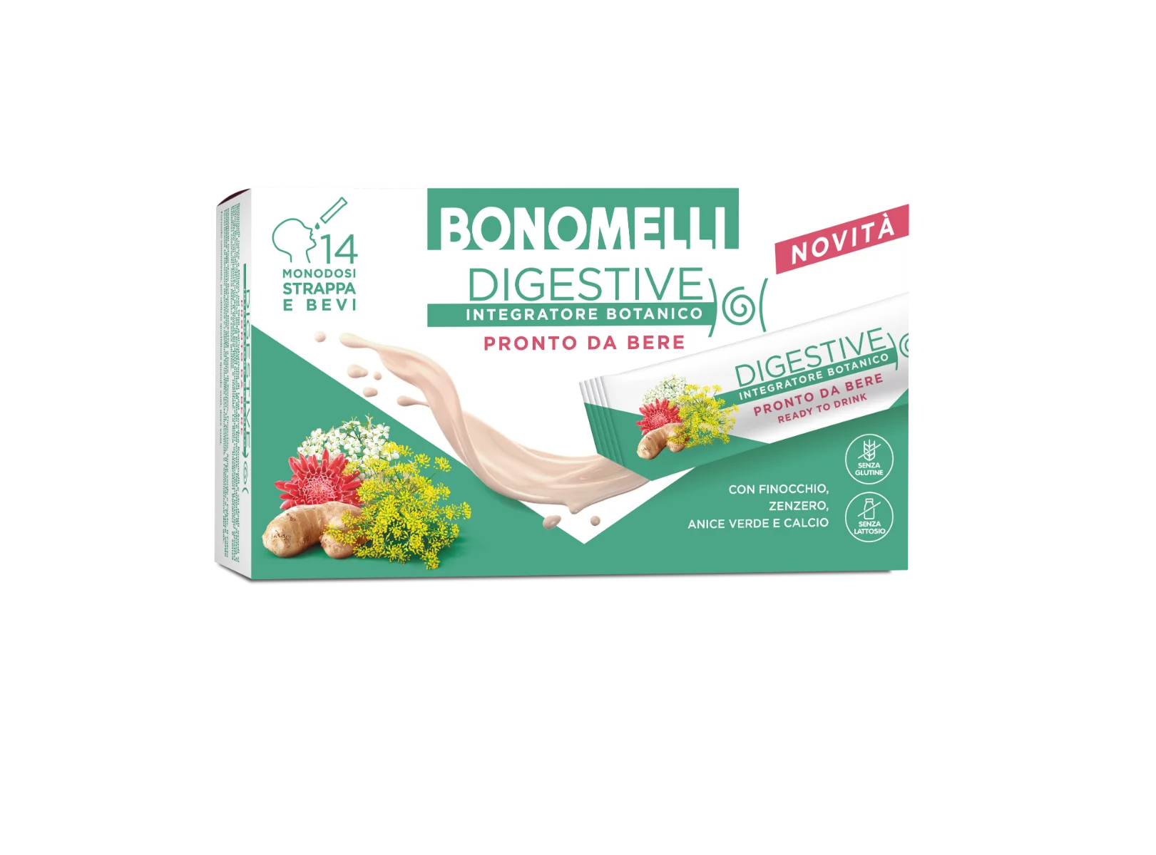 Integratore Botanico Bonomelli Digestive - 14 Stick Digestione
