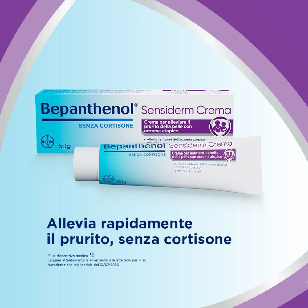 Bepanthenol Sensiderm Crema Lenitiva 50g Dermatite e Prurito