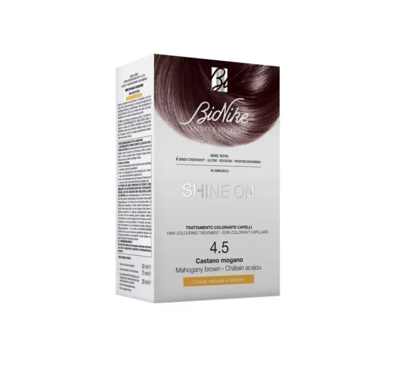 Bionike Shine On 4.5 Castano Mogano Trattamento Colorante Capelli