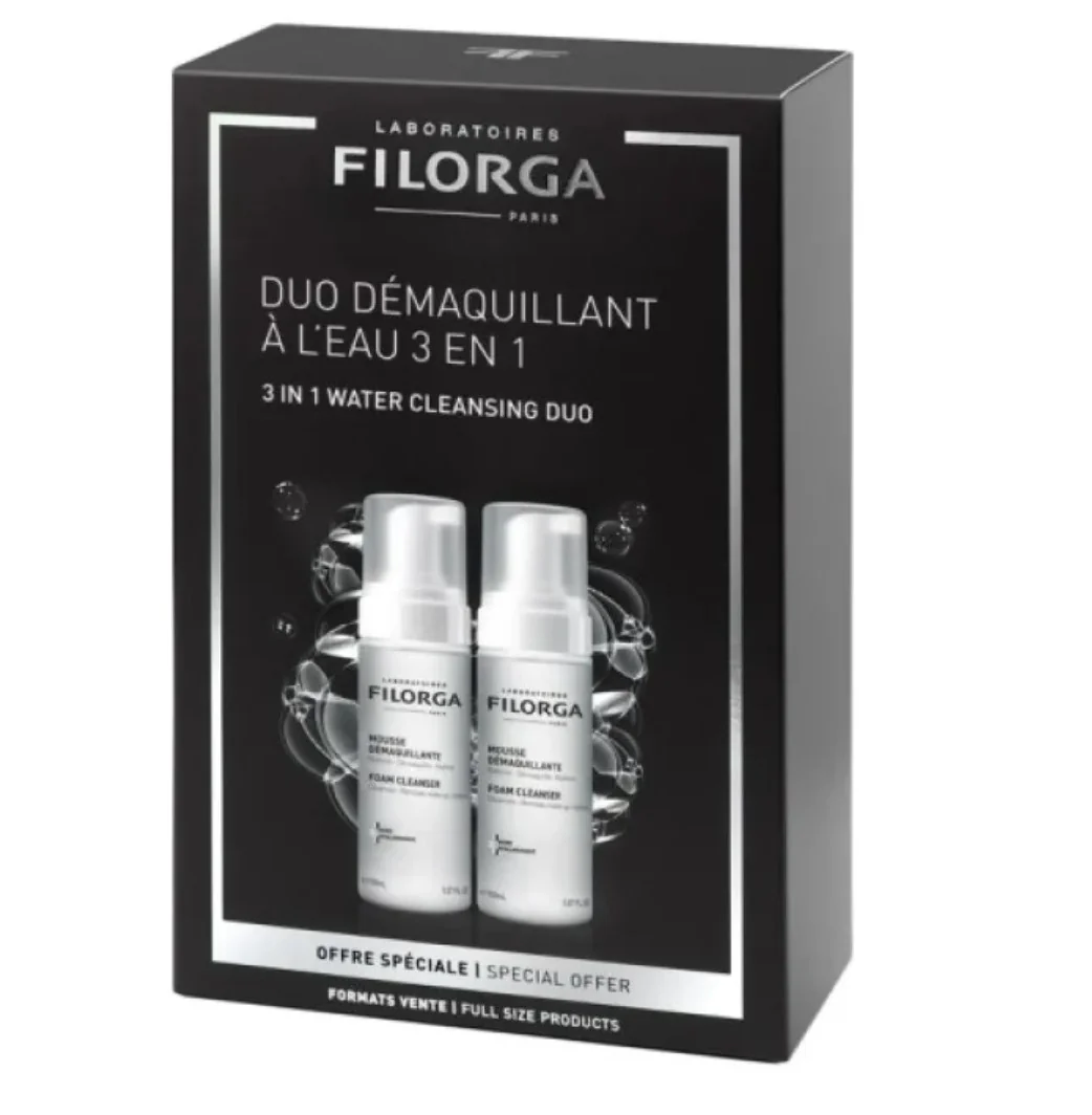 Filorga Duo Foam Cleanser 2x150 ml Deterge, strucca, idrata