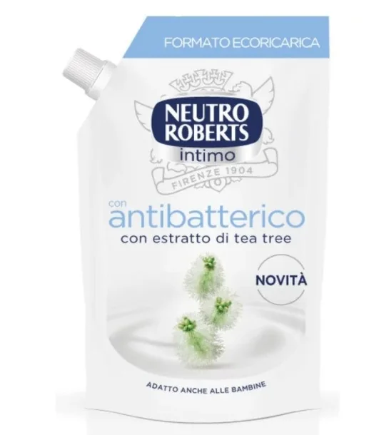 Neutro Roberts Intimo Detergente Antibatterico Ricarica 400 ml Protezione Quotidiana