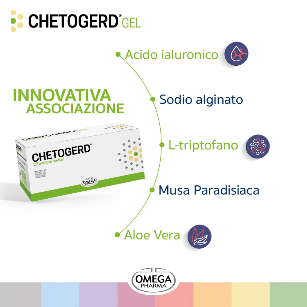 Chetogerd Gel 20 Bustine Stick Integratore Contro Acidità
