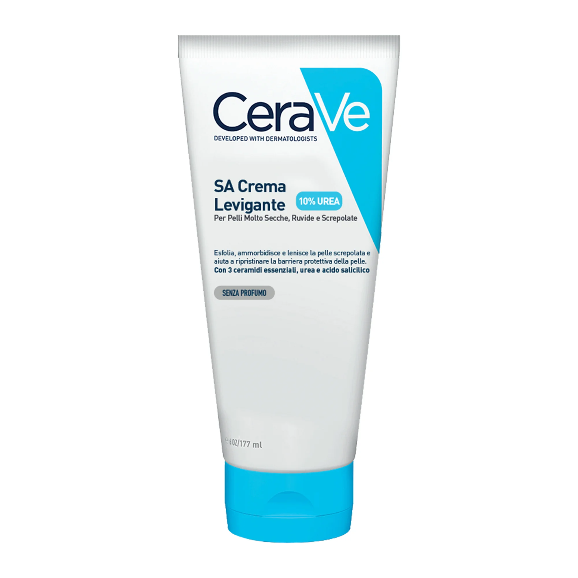 CeraVe SA Crema levigante 10% UREA 177 ml Pelle Molto Secca, Ruvida e Screpolata