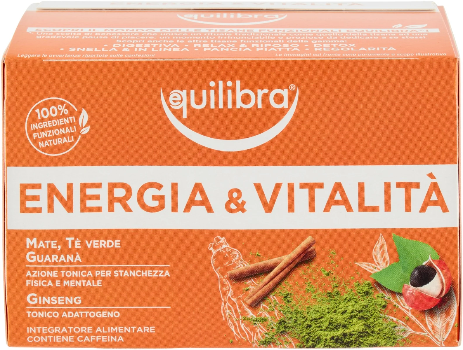 Equilibra Tisana Energia & Vitalità 15 Filtri Contro Stanchezza e Affaticamento