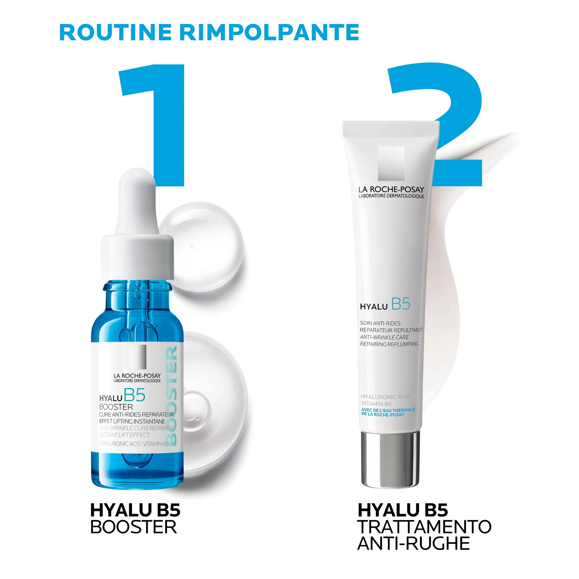 Cofanetto La Roche Posay Hyalu B5 Booster 15 ml + Hyalu B5 Crema 40 ml Idratante e rimpolpante