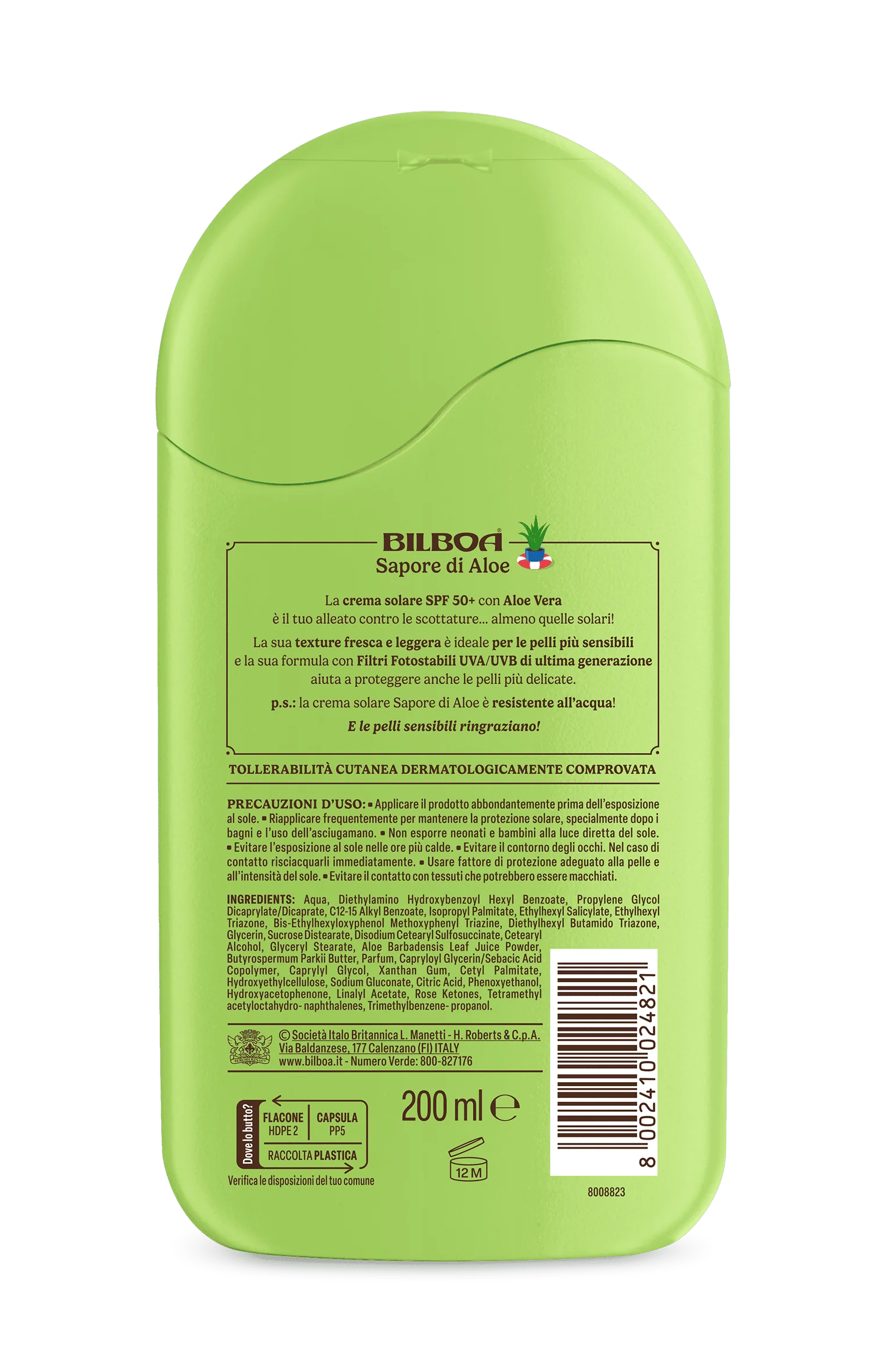 Bilboa Latte Aloe Sensitive 50+ 200 Ml