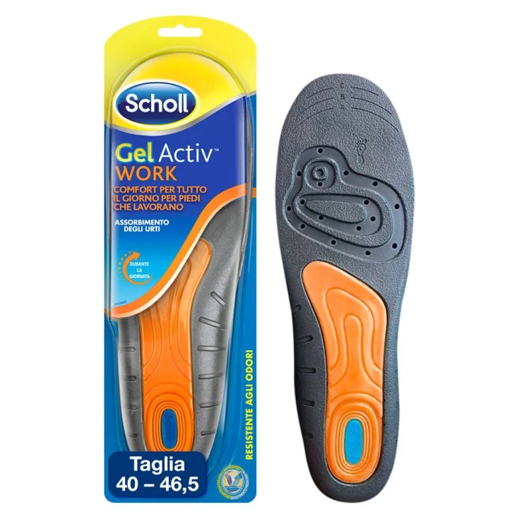 Scholl GelActiv Work Soletta Uomo in Gel Soletta Uomo