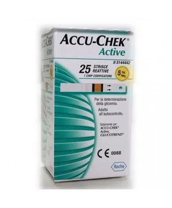 Accu-Chek Active Strisce Reattive Glicemia 25 Pezzi