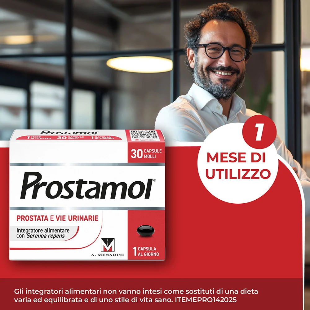 Prostamol 30 Capsule Molli Integratore Prostata e Vie Urinarie