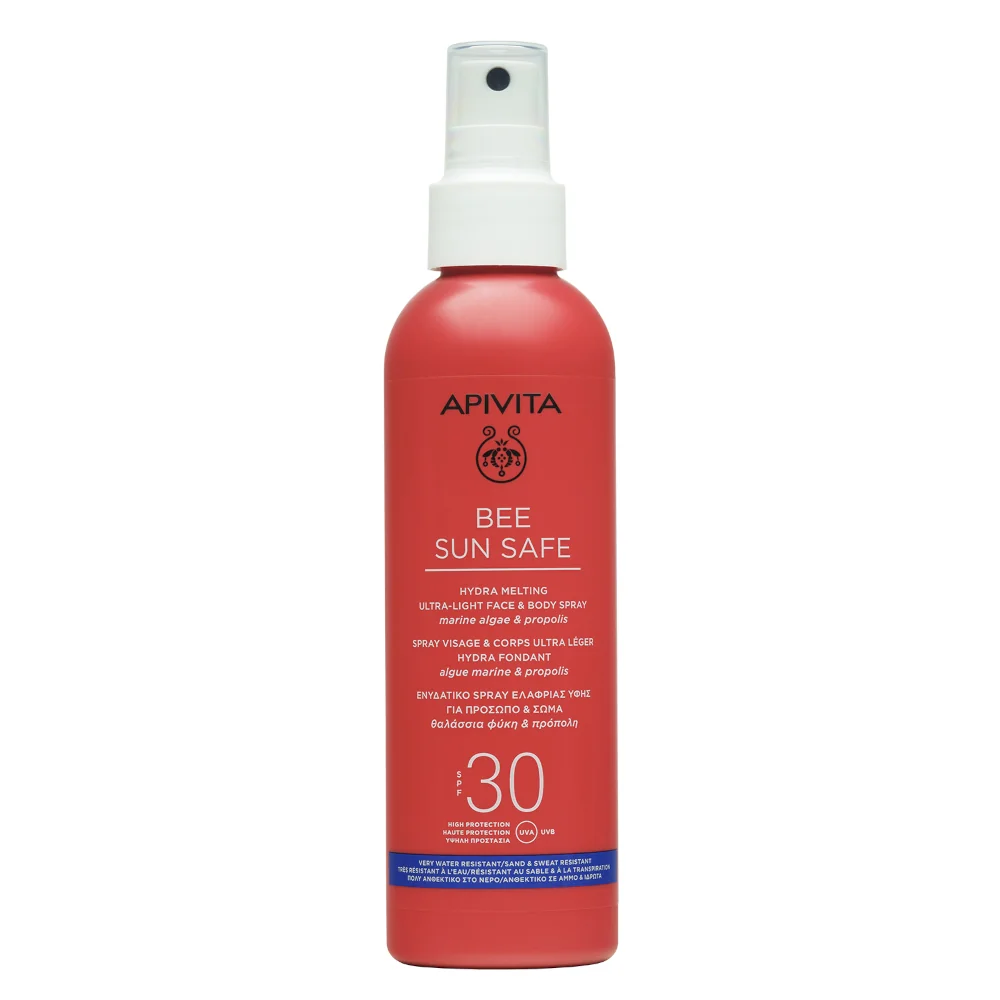 Apivita Bee Sun Safe Hydra Melting Spray Leggero SPF30 200ml Viso e Corpo