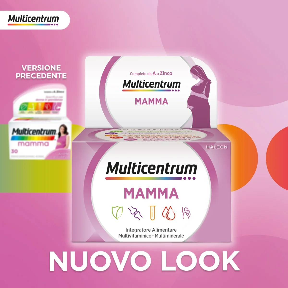 Multicentrum Mamma 30 compresse Multivitaminico per Donne in Gravidanza