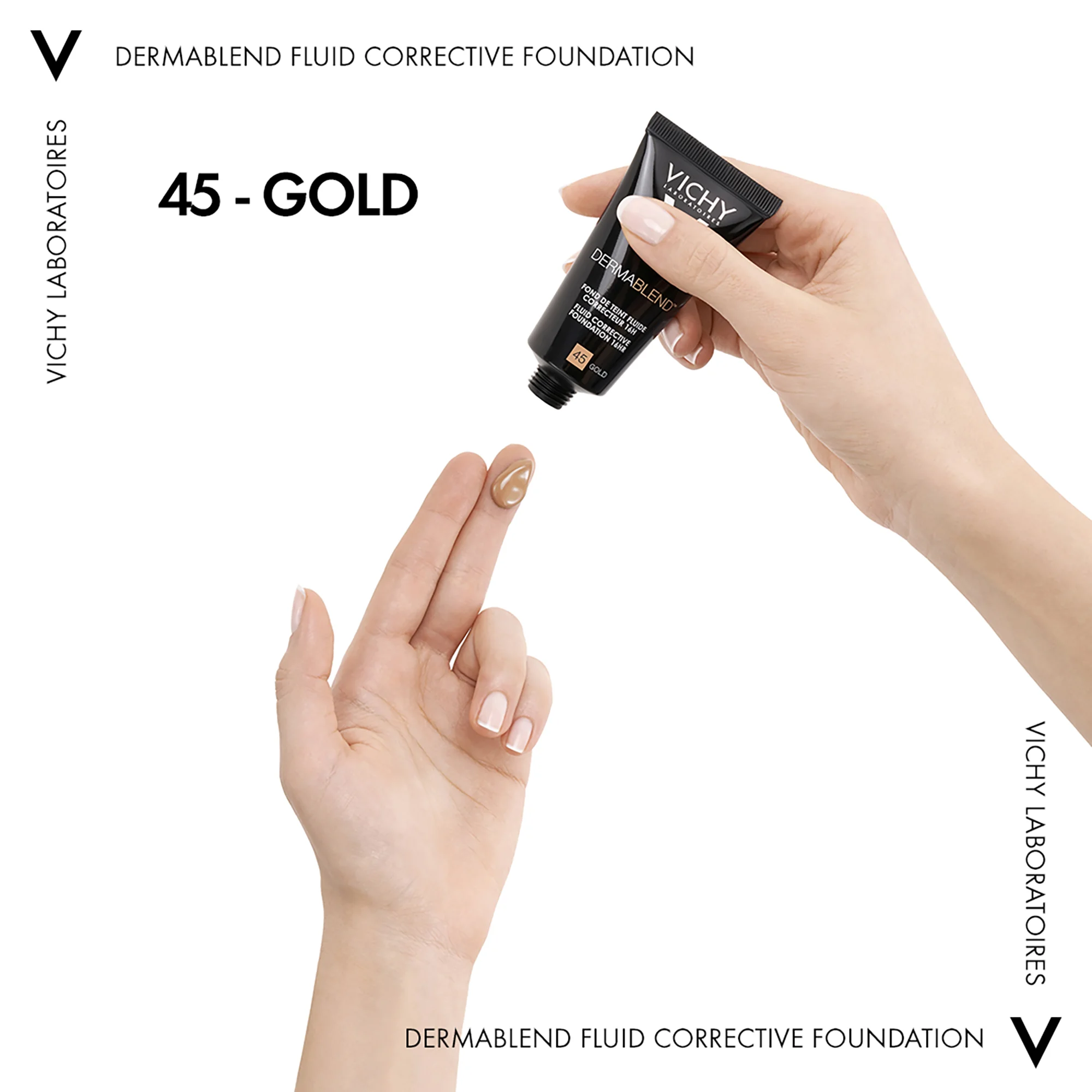 Vichy Dermablend Fluido 45, 30 ml Fondotinta correttore 16h