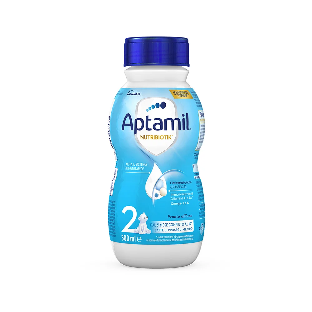 Aptamil 2 Liquido 500 ml Per le esigenze del lattante dal 6° al 12° mese di vita