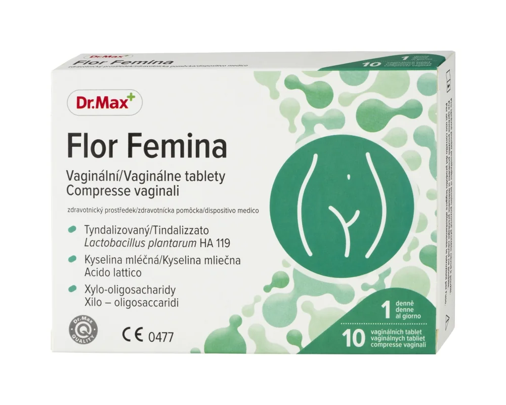 Dr. Max Flor Femina 10 Ovuli Benessere della Flora Batterica Vaginale