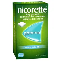 Nicorette 4 Mg Gusto Menta Forte 105 Gomme Masticabili