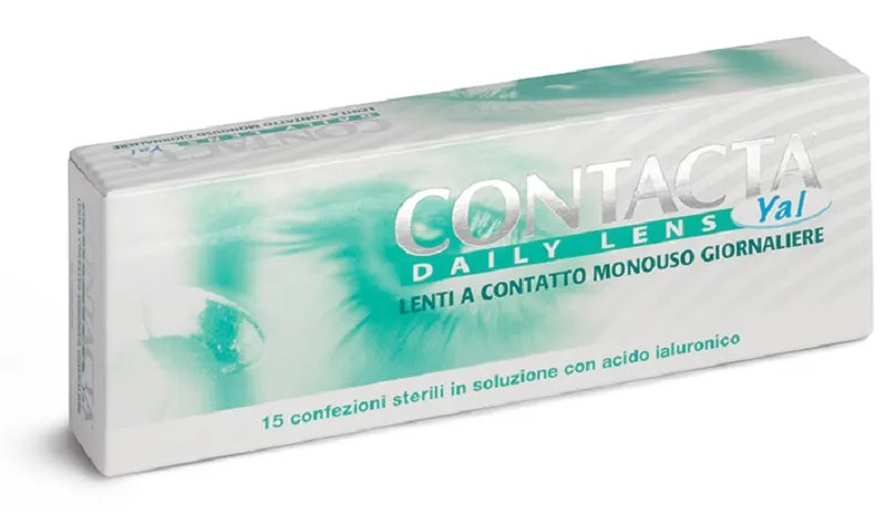 CONTACTA DAILY LENS YAL LENTI CONTATTO MONOUSO PER LA MIOPIA DIOTTRIA -1,75 15 LENTI