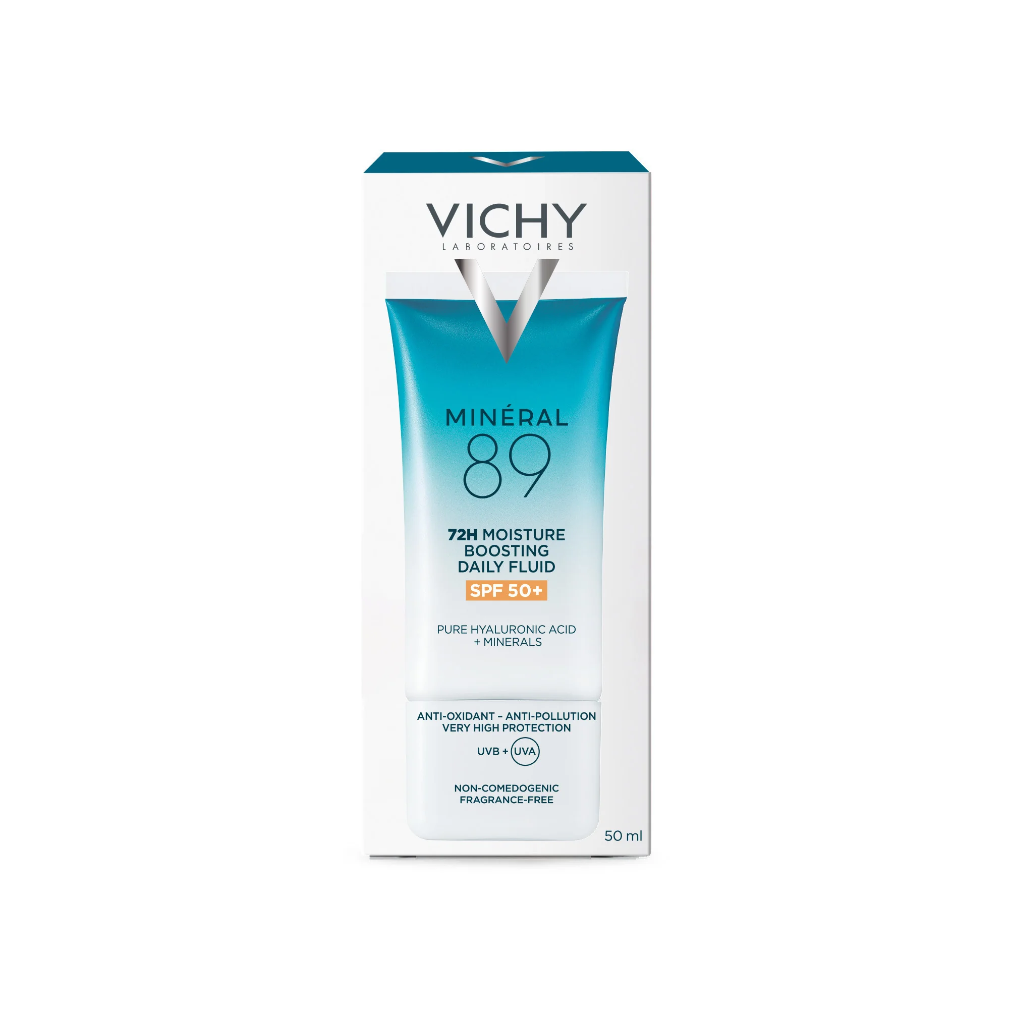 Vichy Mineral 89 M89 UV SPF50+, 50 Ml Protezione solare elevata