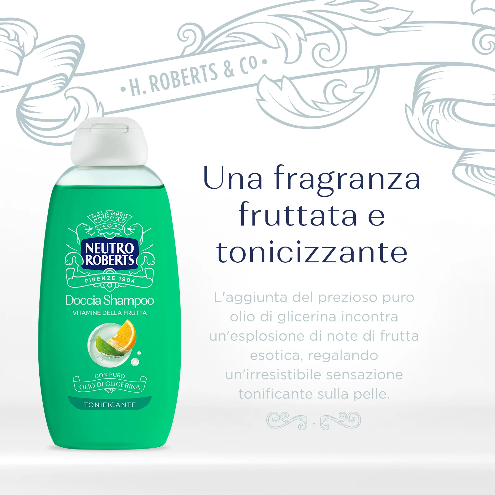 Neutro Roberts Doccia Shampoo Tonificante 250 ml Con Vitamine della Frutta