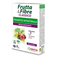 Frutta&Fibre Classico Integratore per il Transito Intestinale Pigro Frequente 30 Compresse