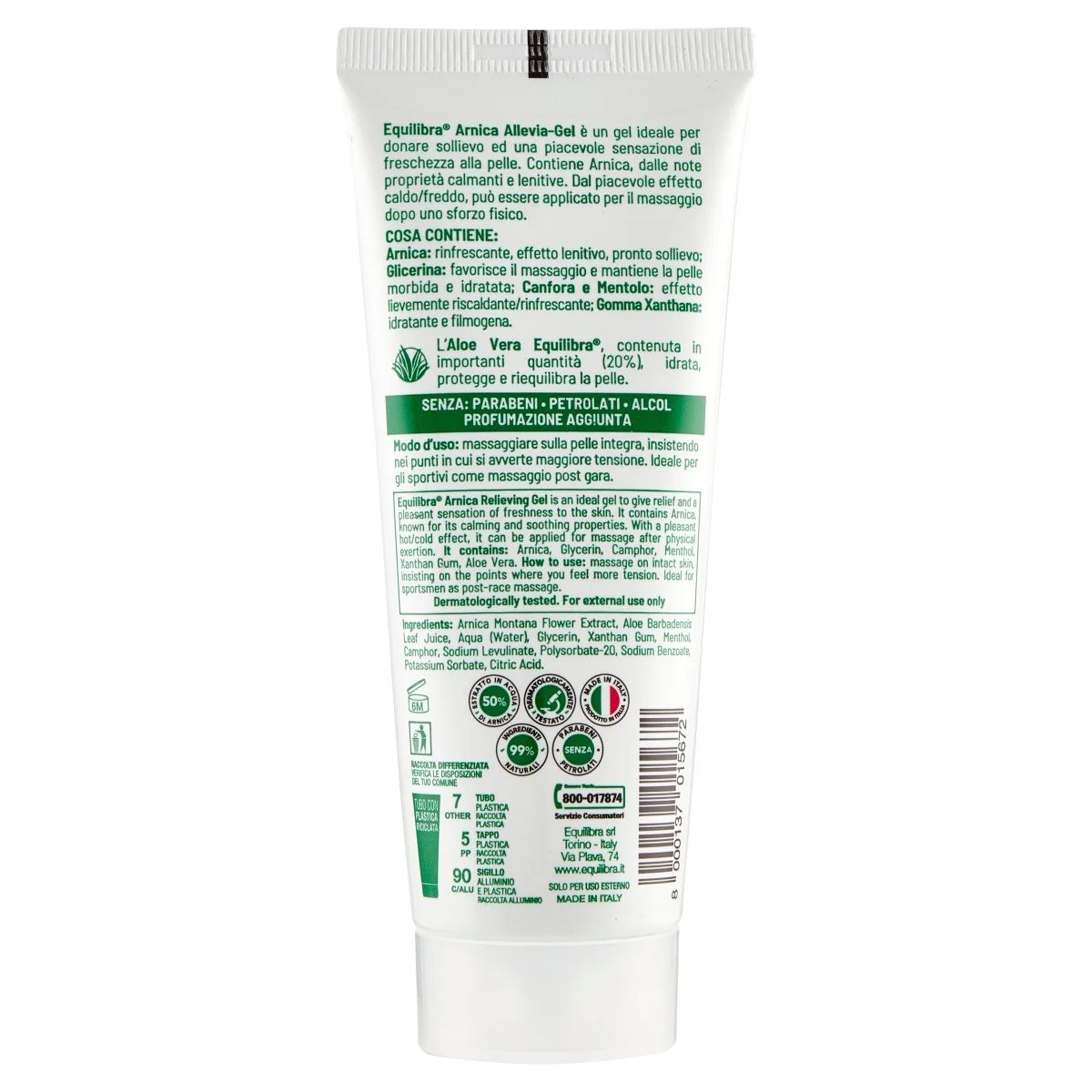 Equilibra Arnica 100Ml Contusioni e Dolori Muscolari