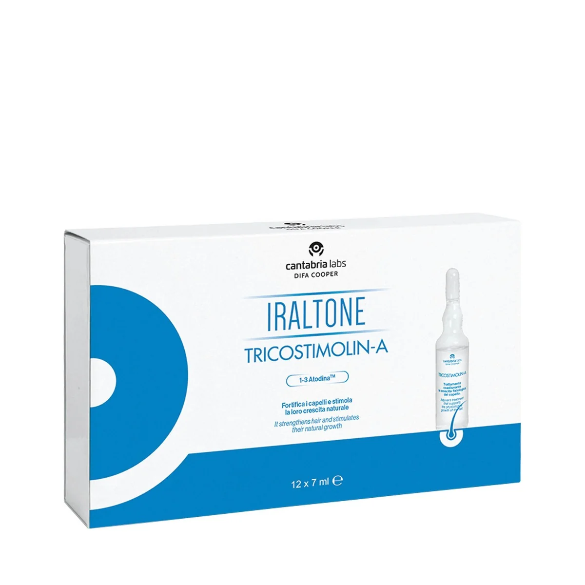 Iraltone Tricostimolina Rinforzante 12 Fiale Fortificante Capelli
