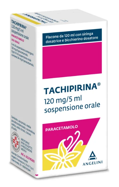 Tachipirina 120 mg Sciroppo Gusto Vaniglia Caramello 120 ml Paracetamolo
