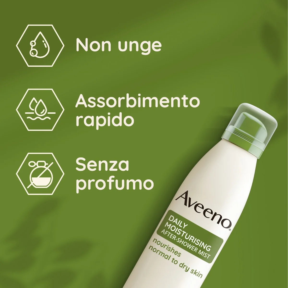 Aveeno Spray Dopo Doccia 200 Ml Pelle Secca e Sensibile