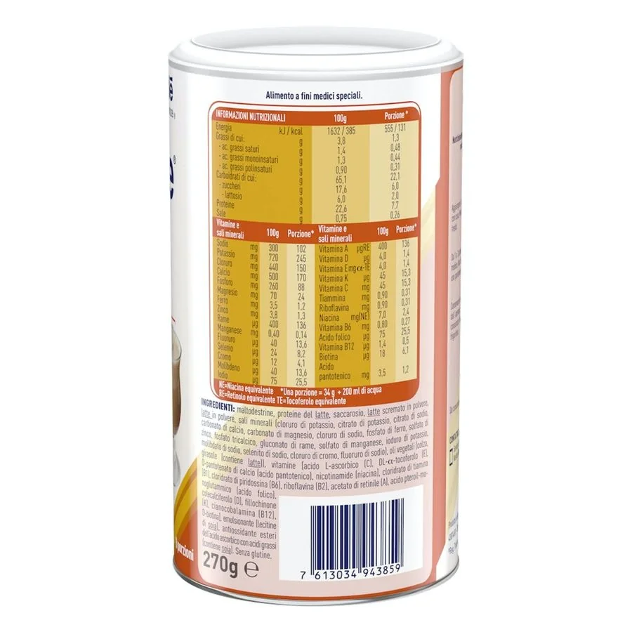Meritene Protein Neutro Polvere Integratore Proteine Vitamine e Minerali 270 g Iperproteico