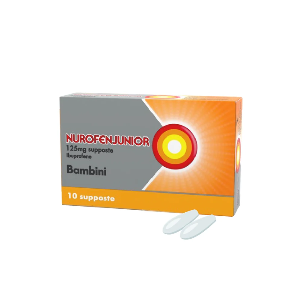 Nurofen Junior Bambini 125 mg Ibuprofene 10 Supposte Febbre