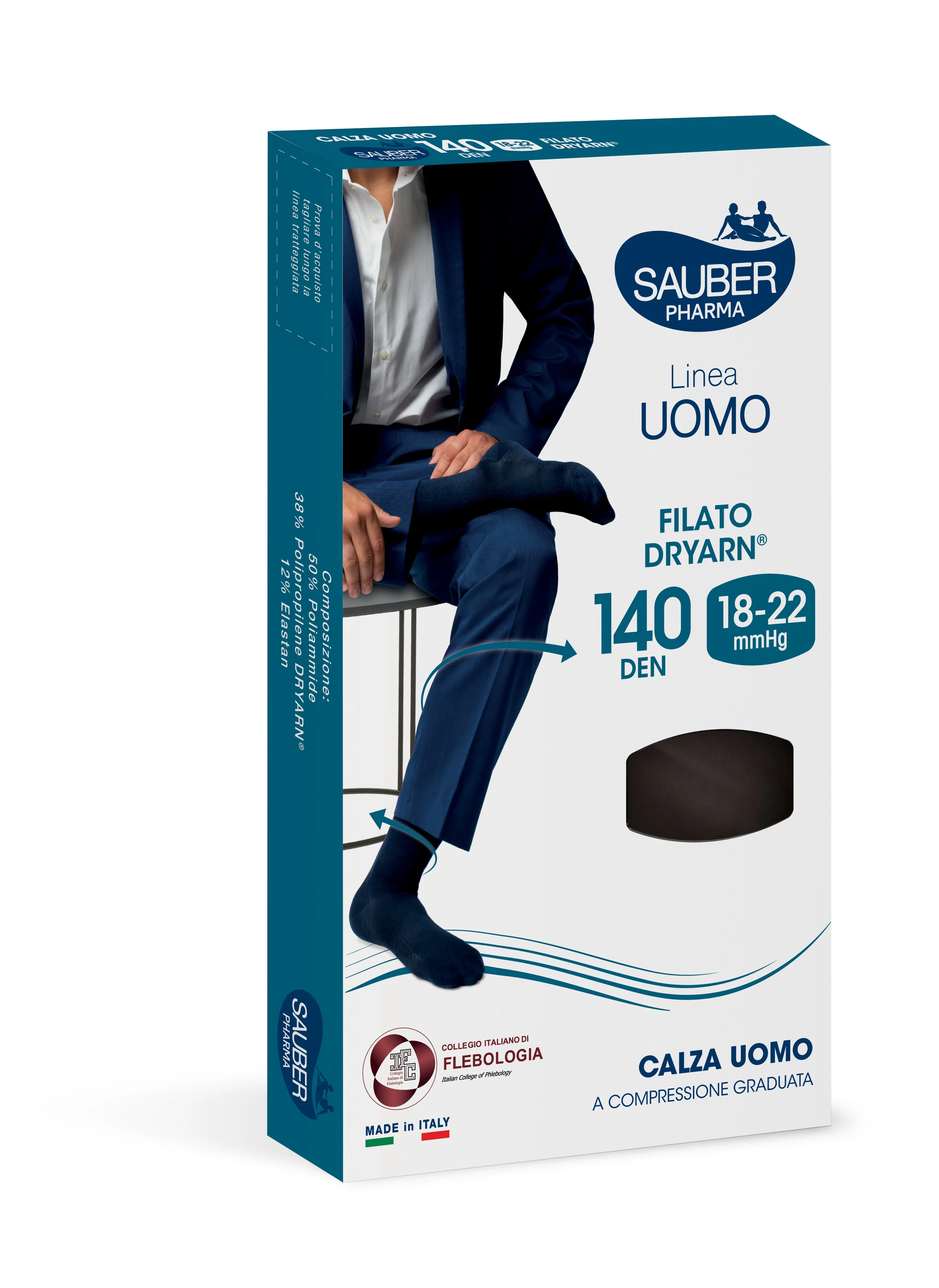 Sauber Uomo Cal Dry140 Ne L/Xl