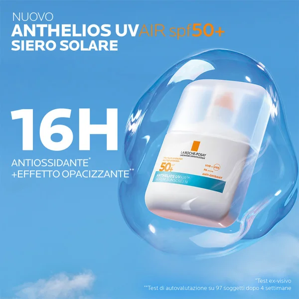 La Roche Posay Anthelios Uvair Spf50+ 50 Ml Siero solare ideale per l'utilizzo quotidiano