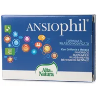 Alta Natura Ansiophil Integratore per Disturbi dell'Ansia e dello Stress 15 Compresse
