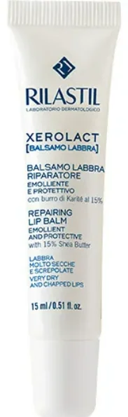 Rilastil Xerolact Balsamo Labbra 15 ml Indicato per Labbra Molto Secche