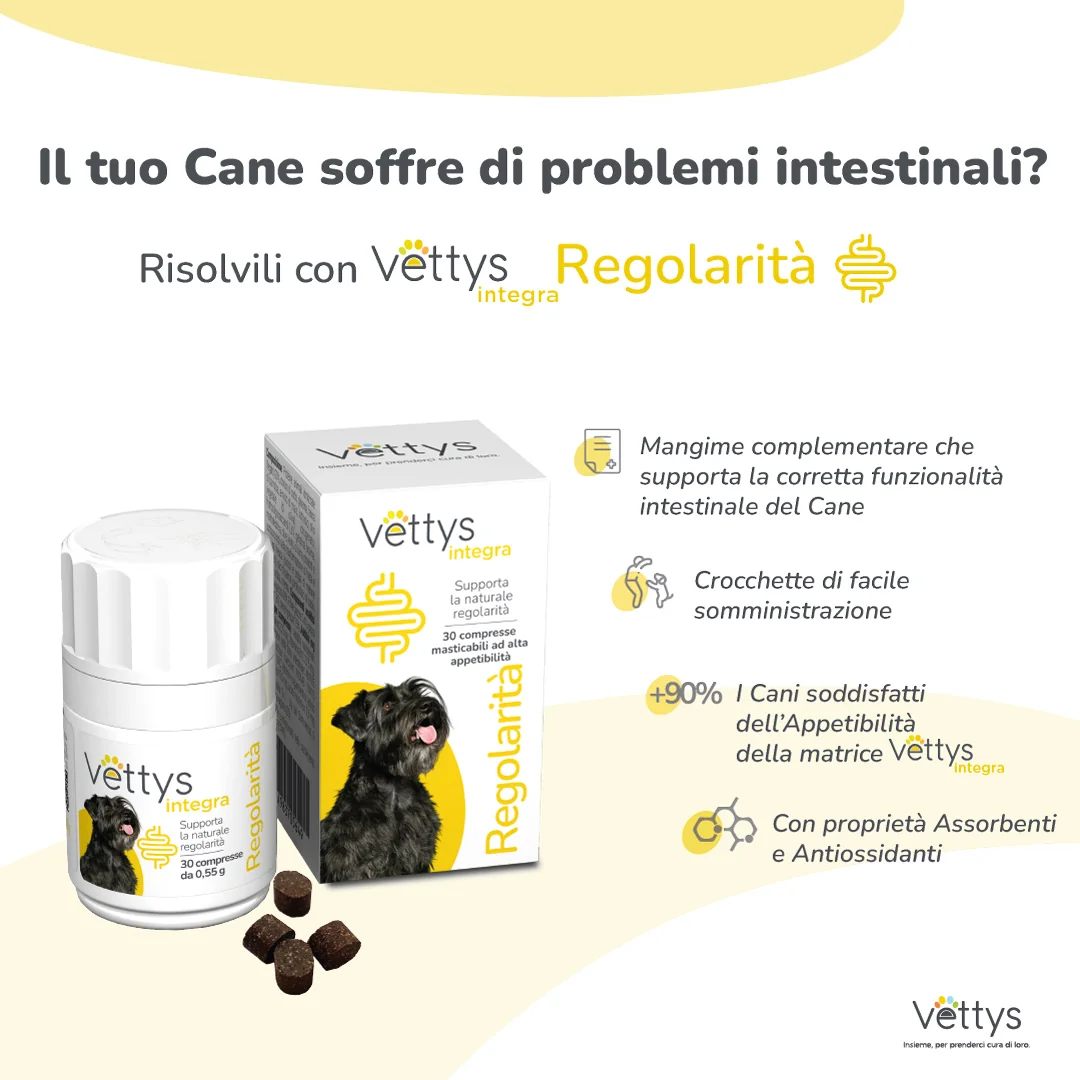 Vettys Integra Regolarita' Cane 30 Compresse Flora Intestinale del Cane