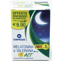 Melatonina+ Forte 5 Complex e Valeriana Act 60 Compresse